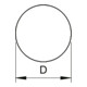 OBO Bettermann Fil aluminium Vertr 8 mm RD 8-ALU