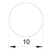 OBO Bettermann Fil d’acier galvanisé 10 mm RD 10-4