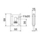 OBO Bettermann Fixation murale Vertr K 12 1818 FS