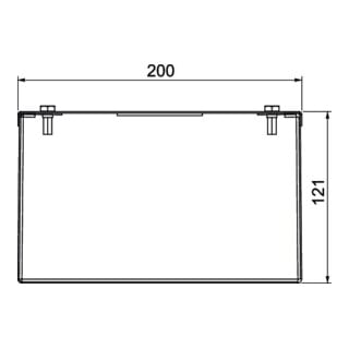 OBO Bettermann Goulotte d'installation métal 200 × 120 × 2000 PLMR 1220 A2