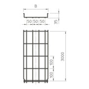 OBO Bettermann Goulotte grillagée GRM 35×50×3000 35 50 G-3
