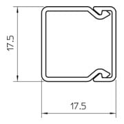 OBO Bettermann Goulotte murale et plafond 20 × 20 × 2000 PVC gris WDK20020GR-4