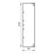 OBO Bettermann Goulotte murale et plafond avec couvercle 60 × 210 mm, PVC gris WDK60210GR perforée