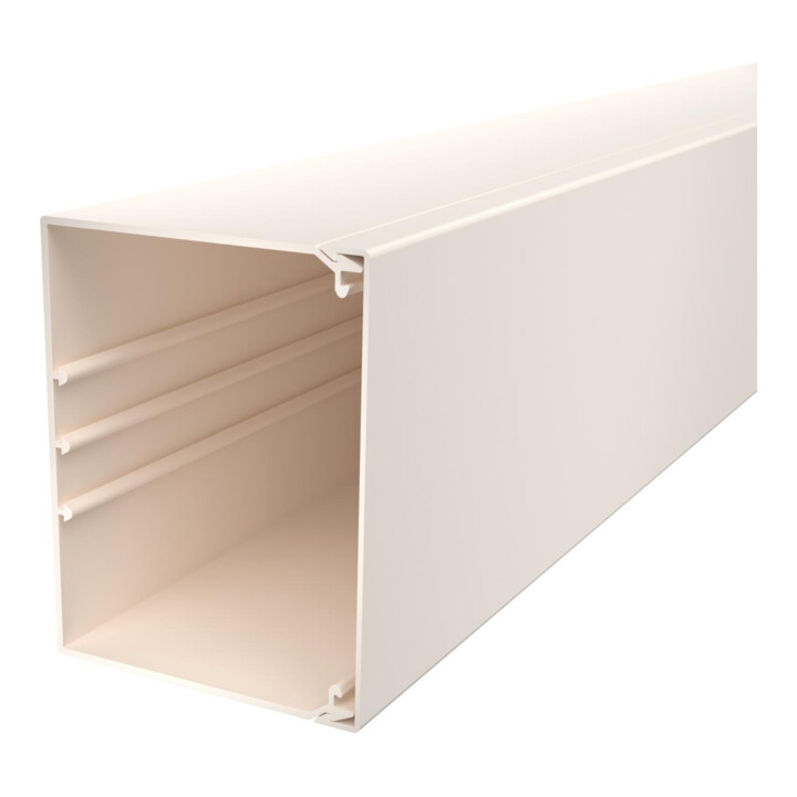 OBO Bettermann Goulotte murale et plafond sans couvercle 100 × 130 mm, PVC WDK100130CW
