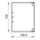 OBO Bettermann Goulotte murale et plafond sans couvercle 100 × 130 mm, PVC WDK100130CW