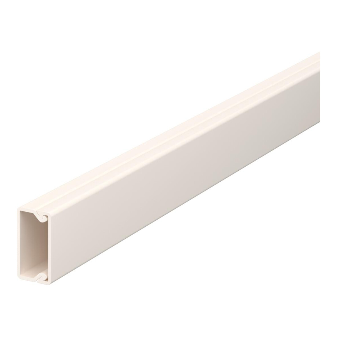 OBO Bettermann Goulotte murale et plafond sans couvercle 10×20 mm, PVC WDK10020CW
