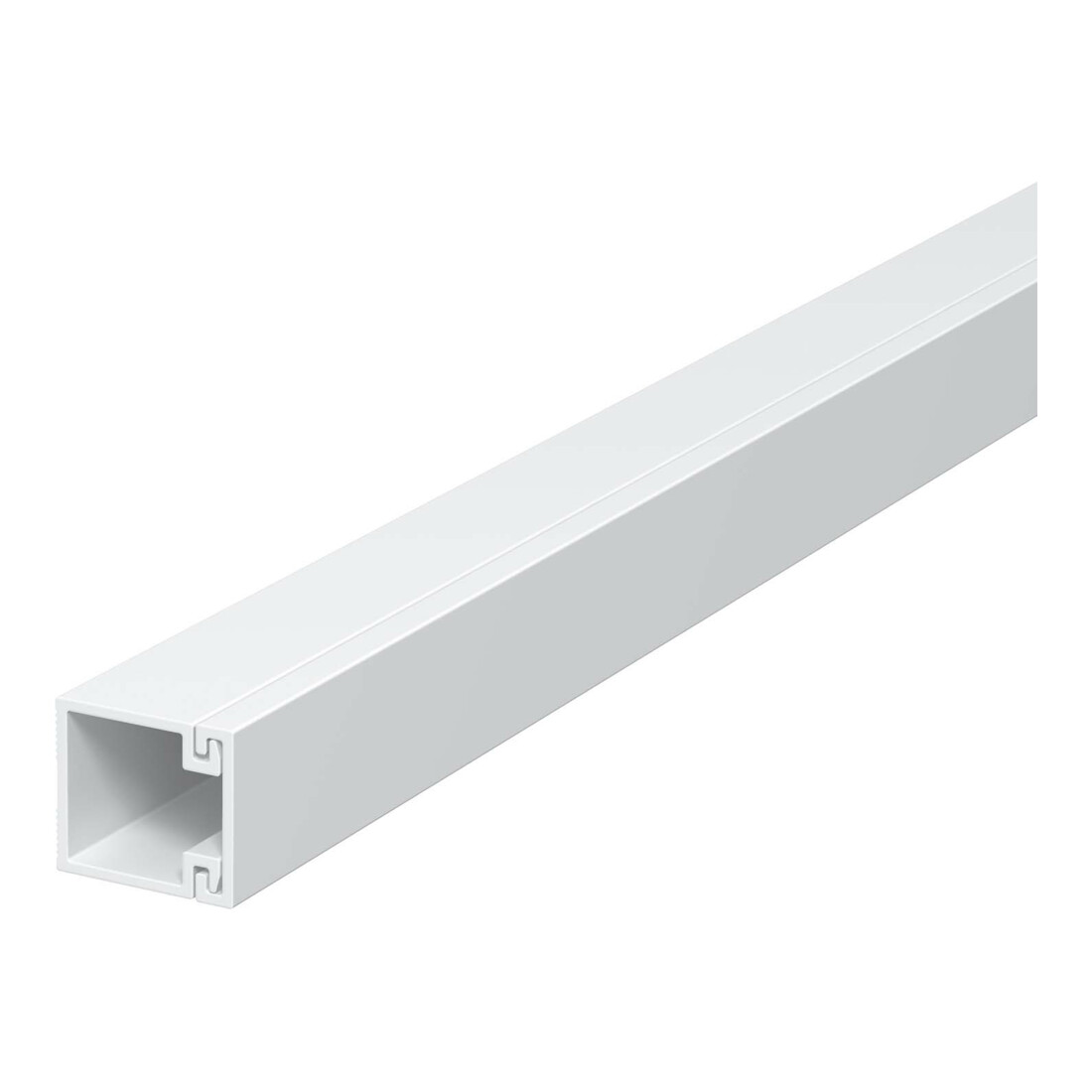 OBO Bettermann Goulotte murale et plafond sans couvercle 15 × 15 mm, PVC WDK15015RW