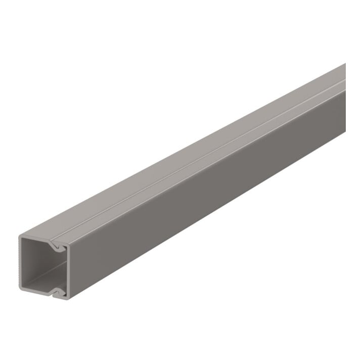 OBO Bettermann Goulotte murale et plafond sans couvercle 15×15 mm, PVC WDK15015GR