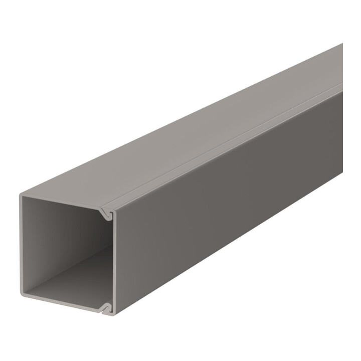 OBO Bettermann Goulotte murale et plafond sans couvercle 25 × 25 mm, PVC WDK25025GR