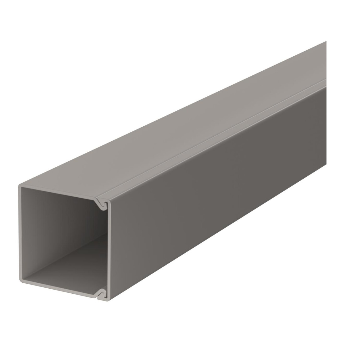 OBO Bettermann Goulotte murale et plafond sans couvercle 25 × 25 mm, PVC WDK25025GR