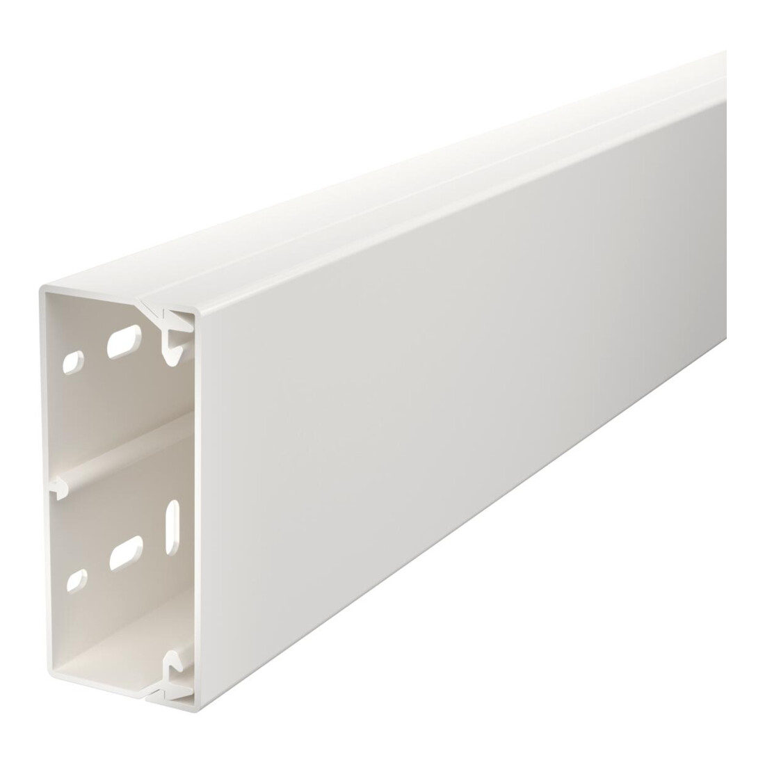 OBO Bettermann Goulotte murale et plafond sans couvercle 40 × 90 mm, PVC WDK40090RW