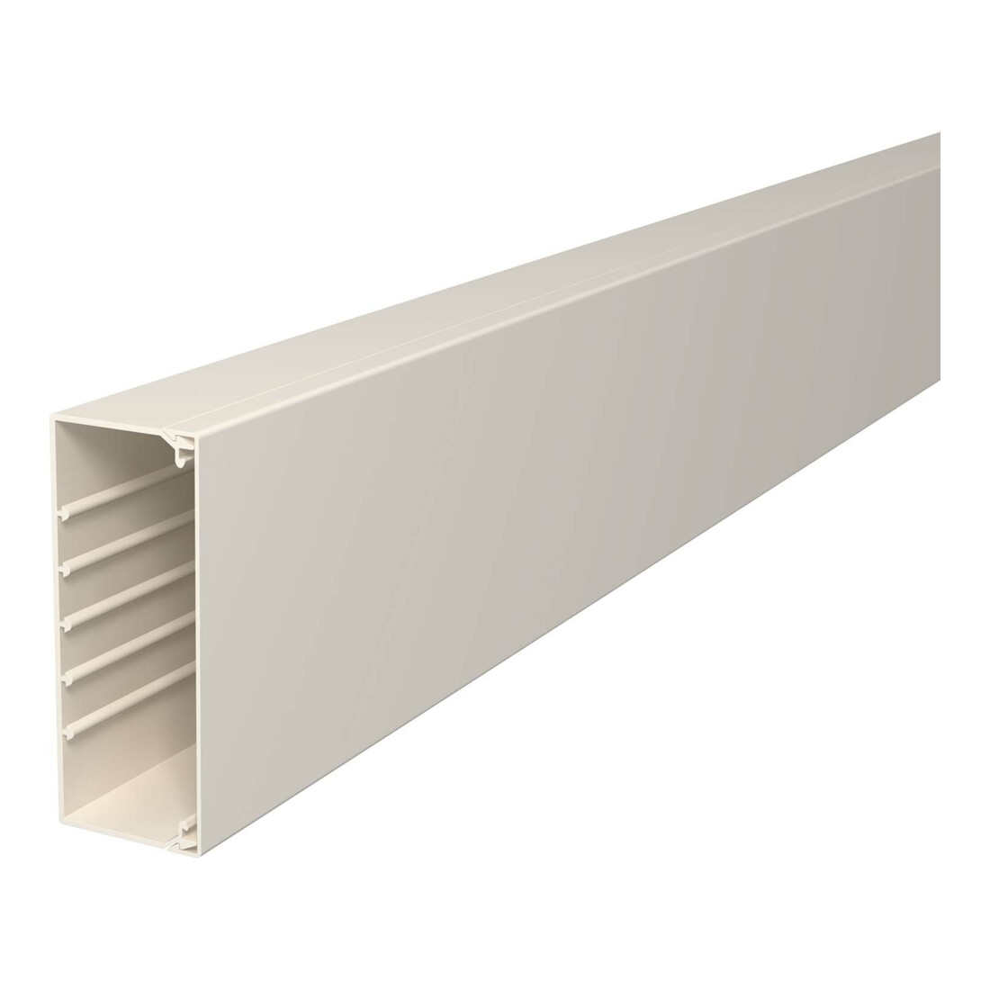 OBO Bettermann Goulotte murale et plafond sans couvercle 60 × 150 mm, PVC WDK60150CW