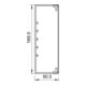 OBO Bettermann Goulotte murale et plafond sans couvercle 60 × 170 mm, PVC WDK60170RW