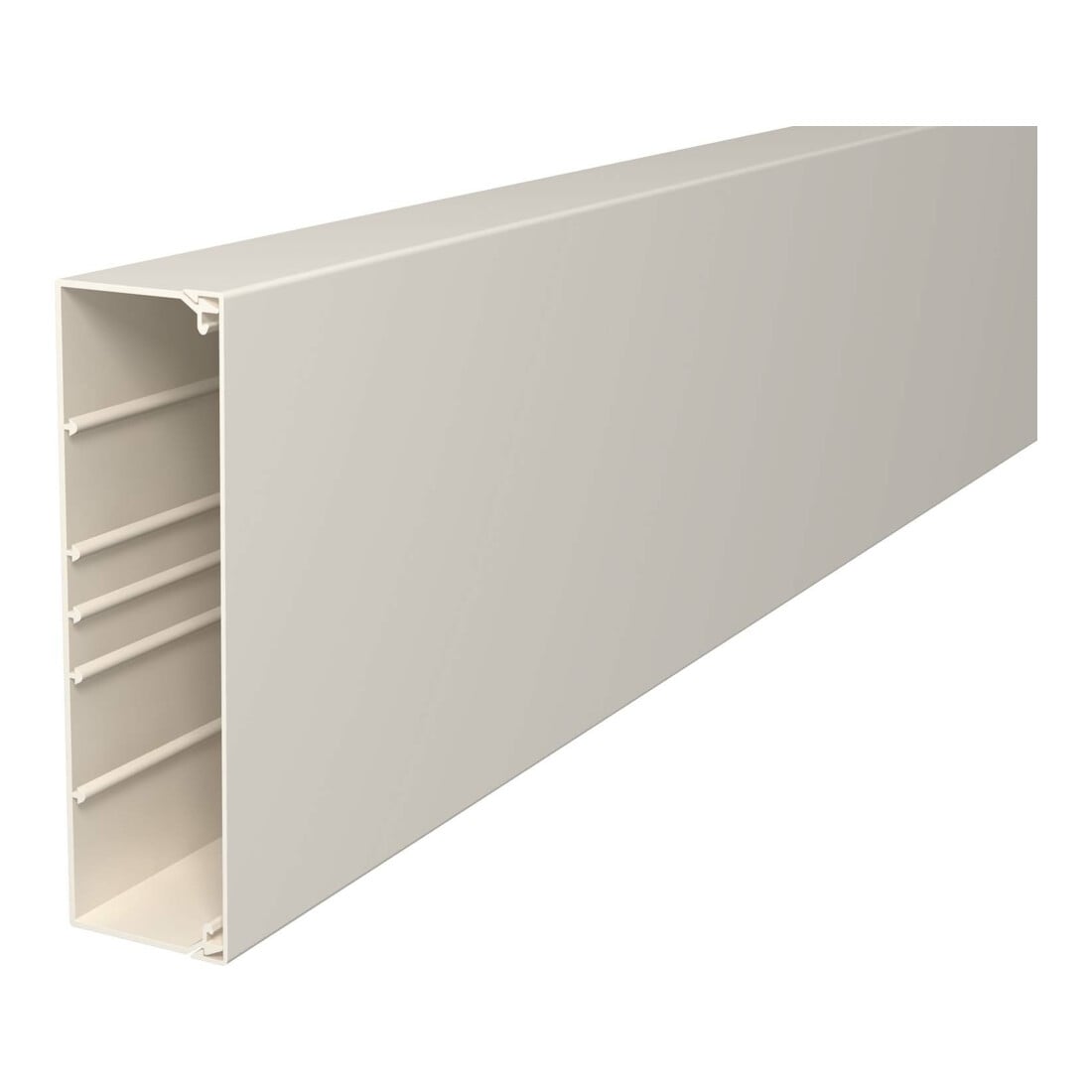 OBO Bettermann Goulotte murale et plafond sans couvercle 60 × 210 mm, PVC WDK60210CW