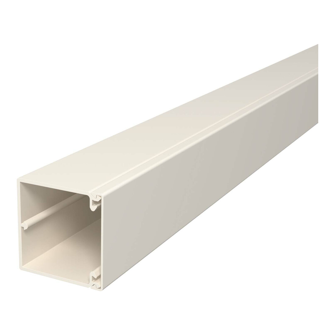 OBO Bettermann Goulotte murale et plafond sans couvercle 60 × 60 mm, PVC WDK60060CW