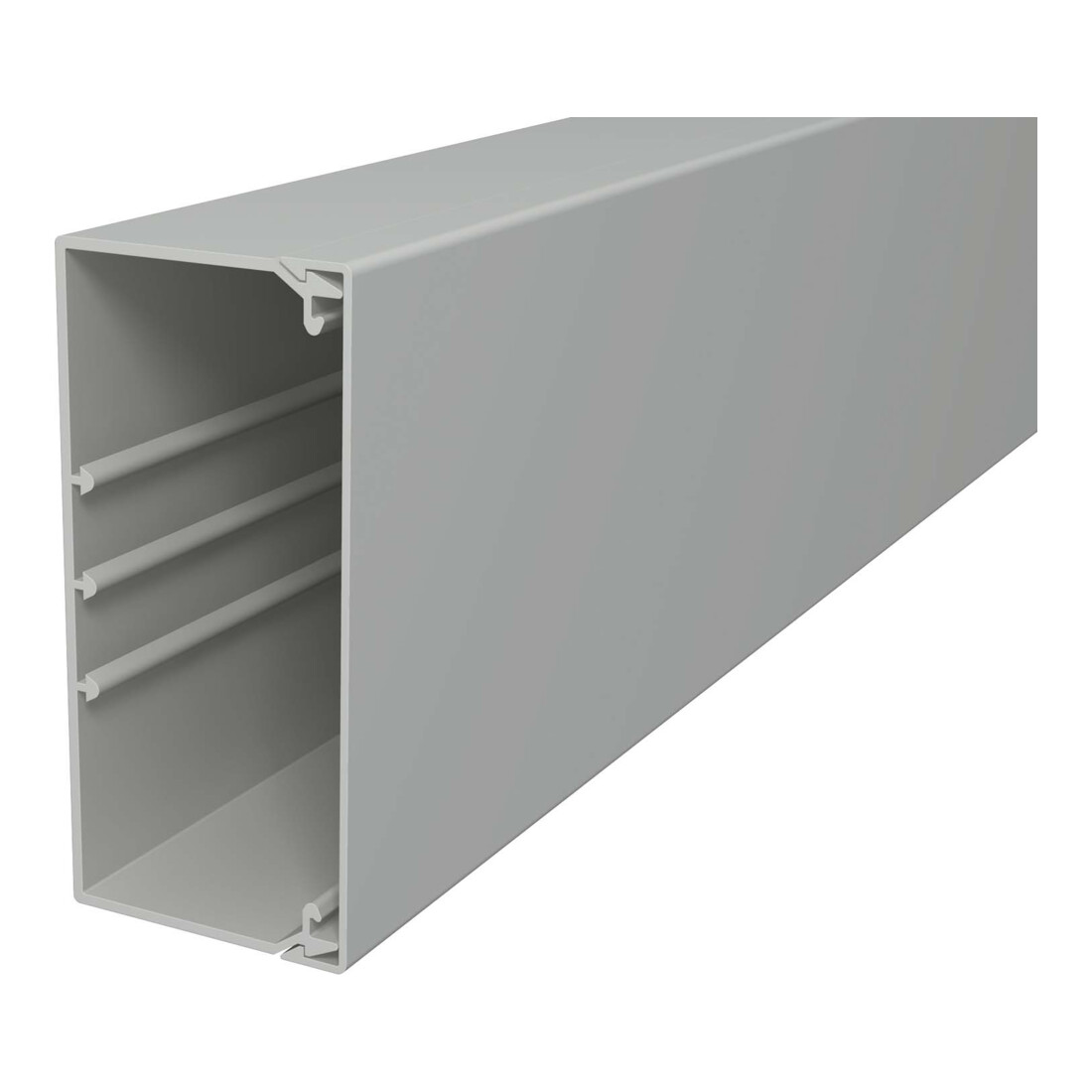 OBO Bettermann Goulotte murale et plafond sans couvercle 60×130 mm, PVC WDK60130GR