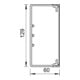 OBO Bettermann Goulotte murale et plafond sans couvercle 60×130 mm, PVC WDK60130GR