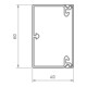 OBO Bettermann Goulotte murale/plafond 40 × 60 × 2000 mm rws WDKH-40060RW