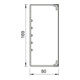 OBO Bettermann Goulotte murale/plafond WDK80170RW