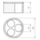 OBO Bettermann Insert à densité multiple 107 C VM 32 4x8