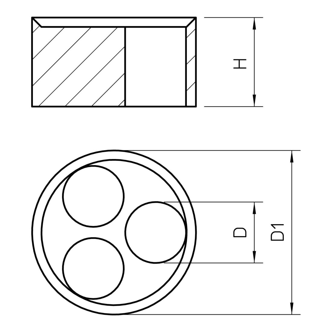 OBO Bettermann Insert à densité multiple 107 C VM 32 4x8