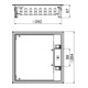 OBO Bettermann Insert d’appareil pour montage universel GES9-3S U 9011