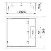 OBO Bettermann Insert d'appareil pour montage universel GES9M-2 10U-4