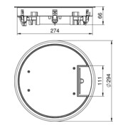 OBO Bettermann Insert d’appareils pour montage universel GESR7 10U 7011-4