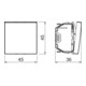 OBO Bettermann Interrupteur de commande/déclenchement blanc pur WS-UB RW1
