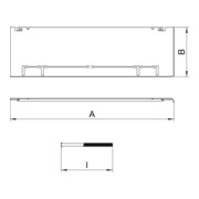 OBO Bettermann Kit de compensation de hauteur pour chape 115+55mm ASH350-3 B115170-4