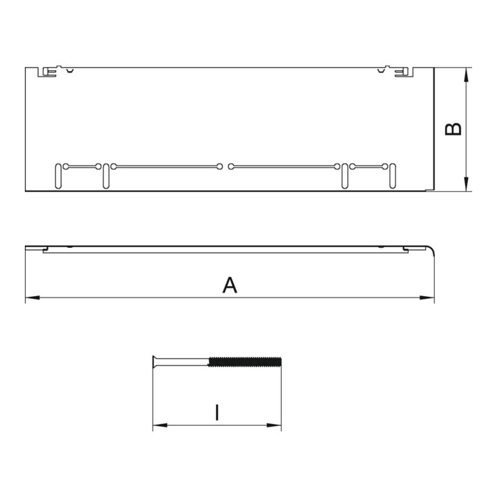 OBO Bettermann Kit de compensation de hauteur pour chape 115+55mm ASH350-3 B115170