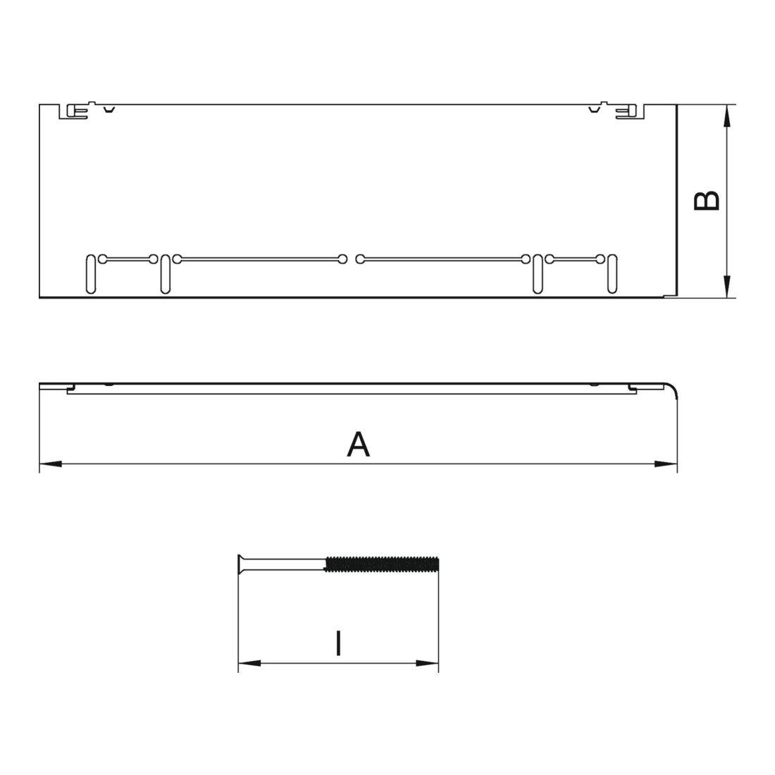 OBO Bettermann Kit de compensation de hauteur pour chape 115+55mm ASH350-3 B115170