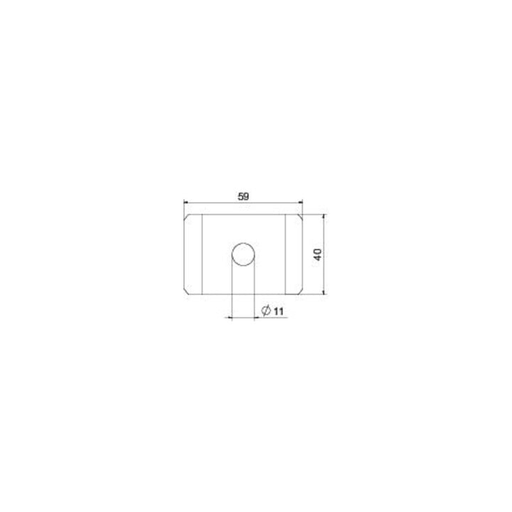 OBO Bettermann Klemmstück GKS 50 11 A4 M10 60 x 40 VA 1.440