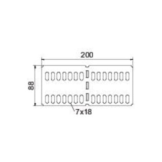 OBO Bettermann Längs- und Winkelverbinder RUVK 100 FS horizontal