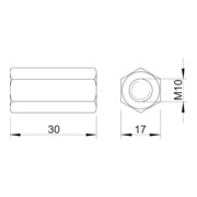 OBO Bettermann Manchon de connexion Vertr CSTR M10 G-1