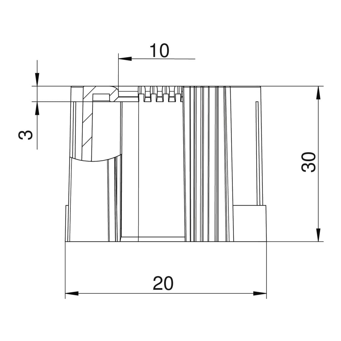 OBO Bettermann Manchon de passage de câble divisible M16, PE, noir 129 TB M16