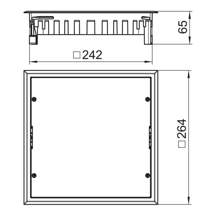 OBO Bettermann Module de prise de courant Zugdoseneinsatz gr ZES9-2 U10T 7011
