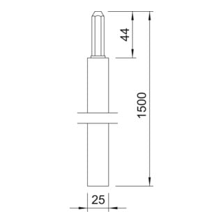 OBO Bettermann Omex-Tiefenerder 219 25 OMEX FT/1,5 m
