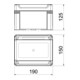 OBO Bettermann Petit distributeur sans bornes, pour 3 TE SDB 03L PS