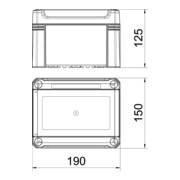 OBO Bettermann Petit distributeur sans bornes, pour 3 TE SDB 03L PS-3