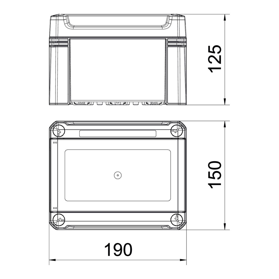 OBO Bettermann Petit distributeur sans bornes, pour 3 TE SDB 03L PS