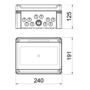 OBO Bettermann Petit répartiteur pour max. 9 TE SDB 09 PS-4