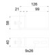 OBO Bettermann Pièce de serrage FTK RAL7035 BFK 132 58FTKLGR