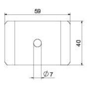 OBO Bettermann Pièce de serrage M6 pour GKS 50 07 FS Goulotte à treillis-5