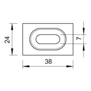 OBO Bettermann Pièce de serrage Vertr GKT 38 FT-4