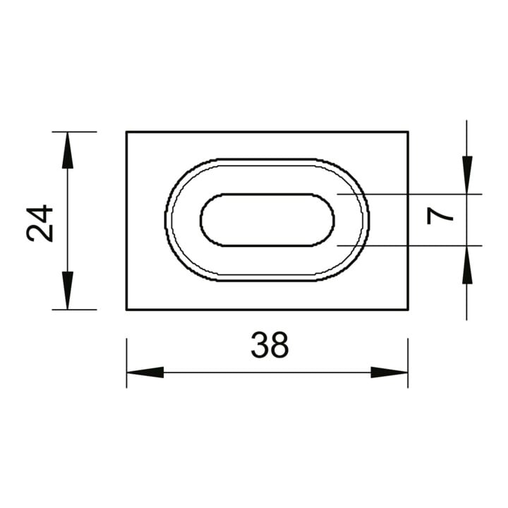 OBO Bettermann Pièce de serrage Vertr GKT 38 FT