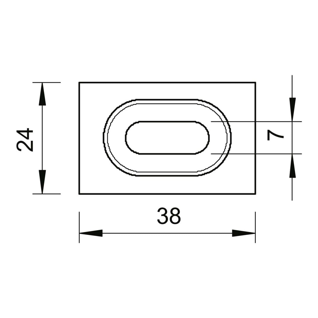 OBO Bettermann Pièce de serrage Vertr GKT 38 FT