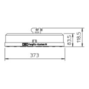 OBO Bettermann Pied de support 16 kg béton résistant au gel F-FIX-16-3
