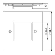 OBO Bettermann Plaque de couverture 1 module 45 VH-P4-4