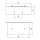 OBO Bettermann Plaque de fixation BSKM-GW 1025 100 x 250 mm
